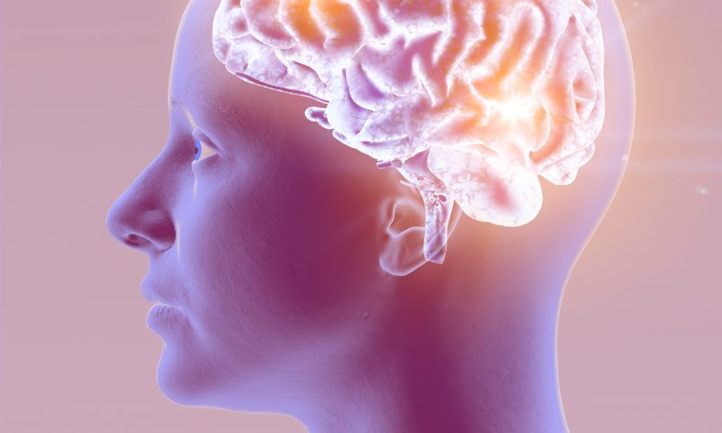 Neurology, philosophy: connections, the development of thought and reflection, the infinite possibilities of the brain and mind. Human anatomy. Digital reality, artificial consciousness. 3d rendering