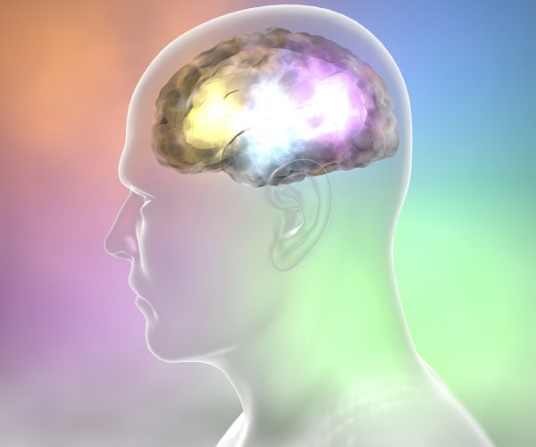 Brain degenerative diseases, Parkinson, synapses, neurons, Alzheimer's, 3d rendering